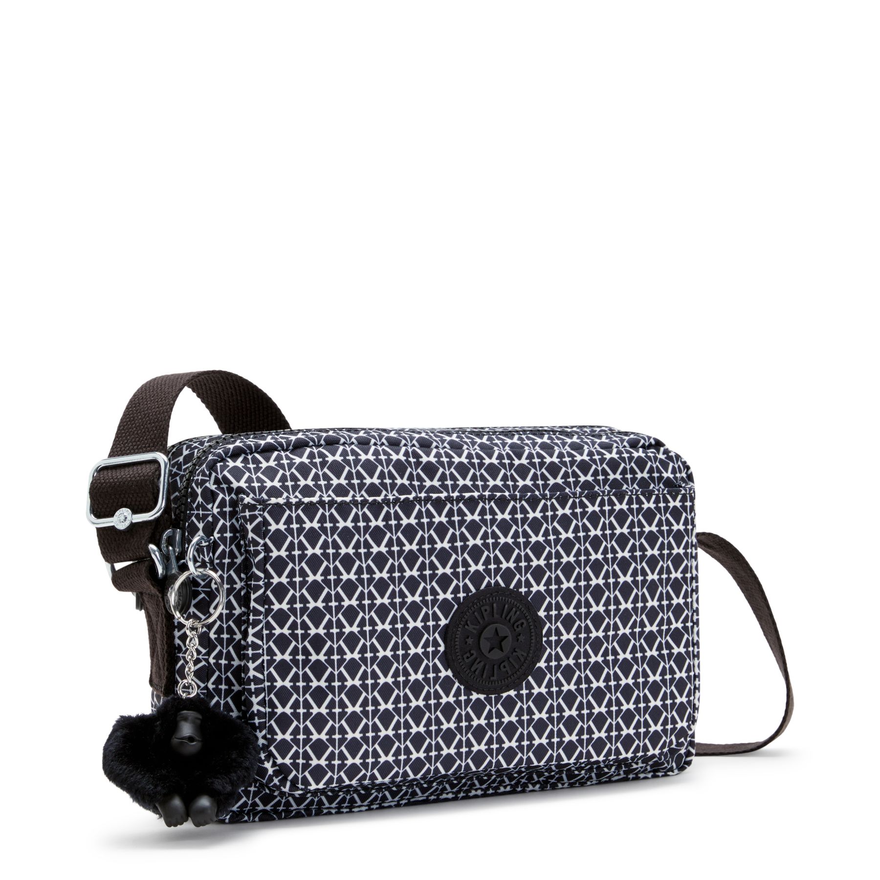 ABANU M Sac à Bandoulière de Taille Moyenne avec Sangle Réglable - Signature Print