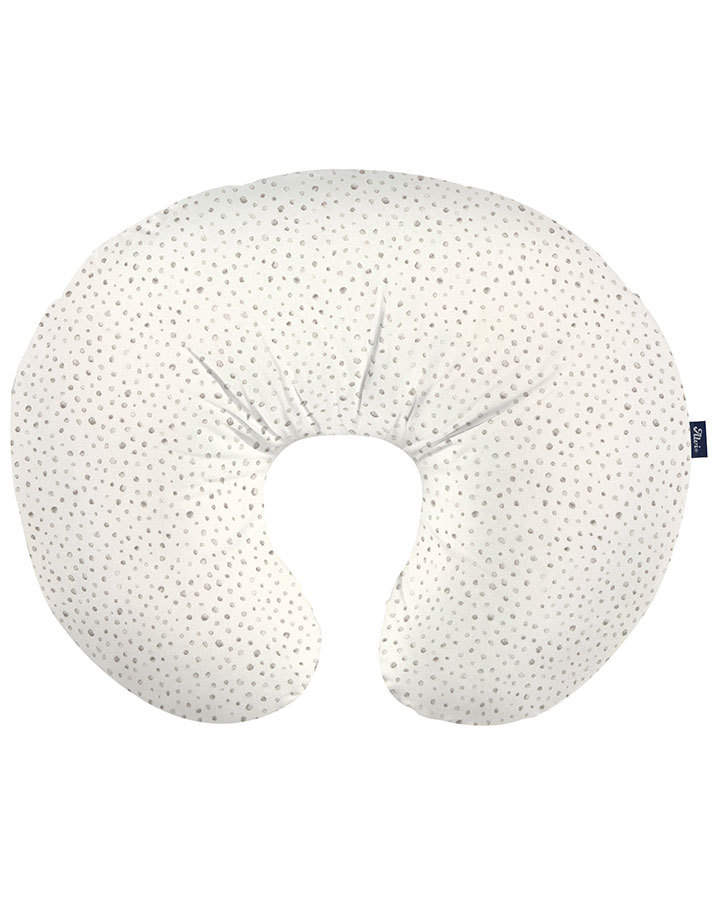 Stillkissen MEDIUM – AQUA DOT (58x49) aus Jersey in weiß