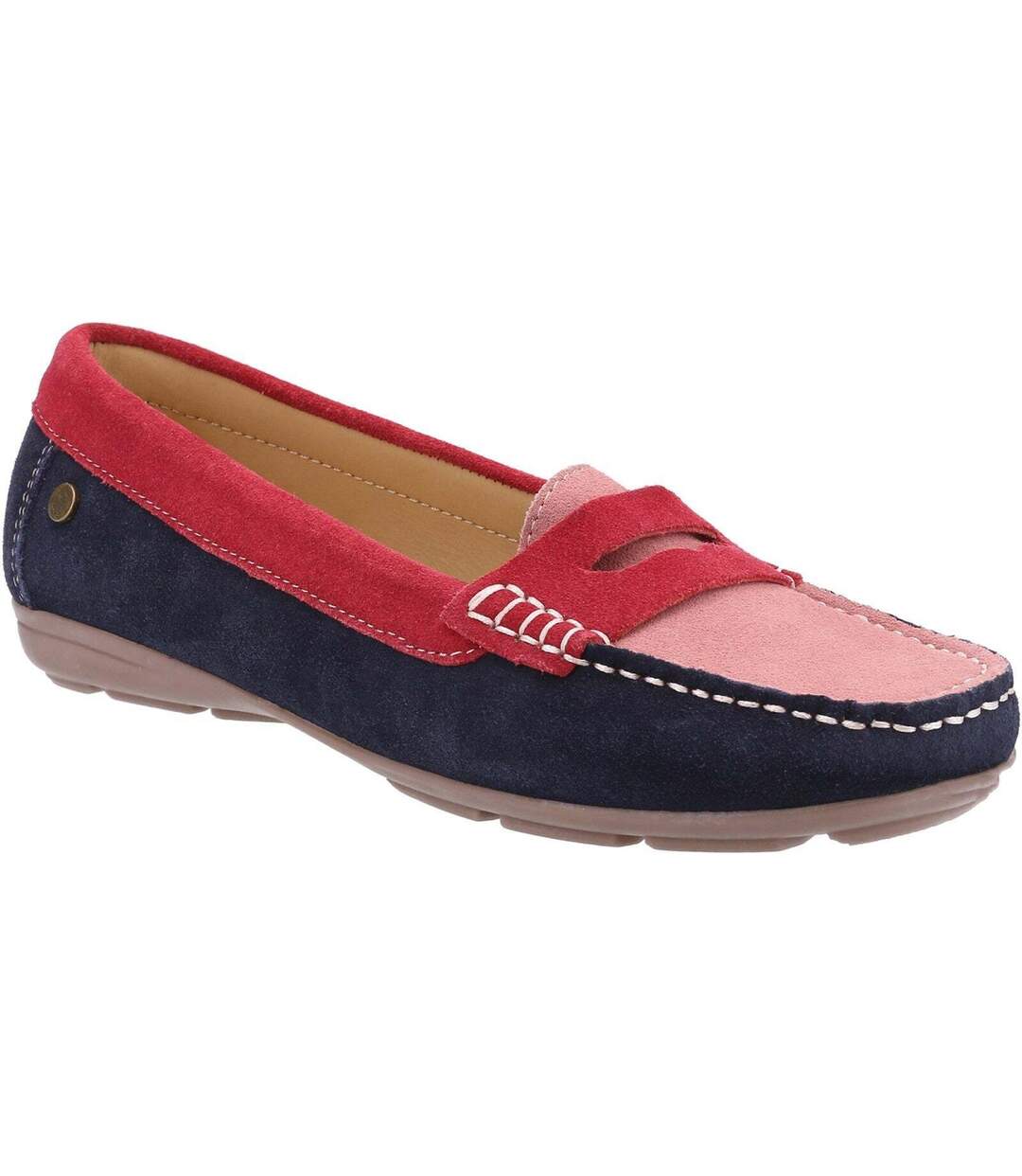 Hush Puppies - Mocassins MARGOT - Femme (Rouge / Rose / Bleu marine) - UTFS8898