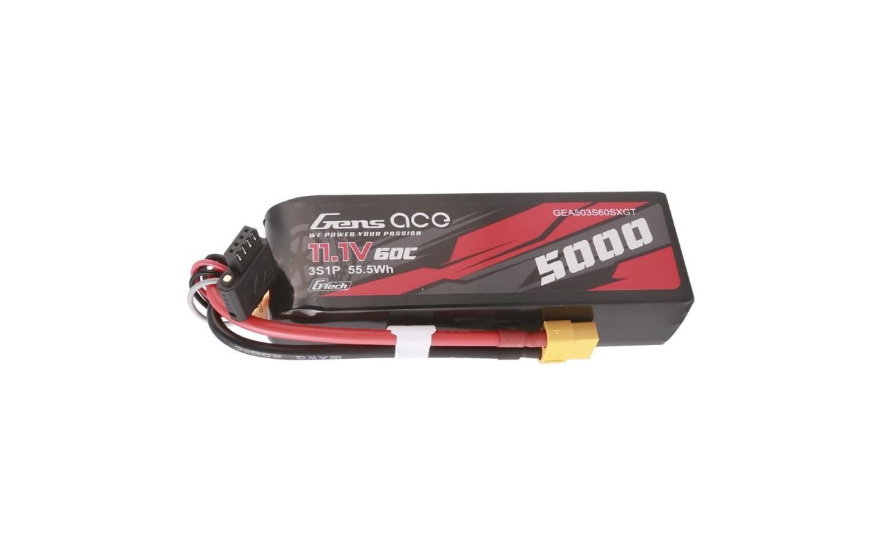 RC-Akku LiPo 5000 mAh 11.1 V 60C G-Tech3S LiPo Akku mit XT60 Stecker