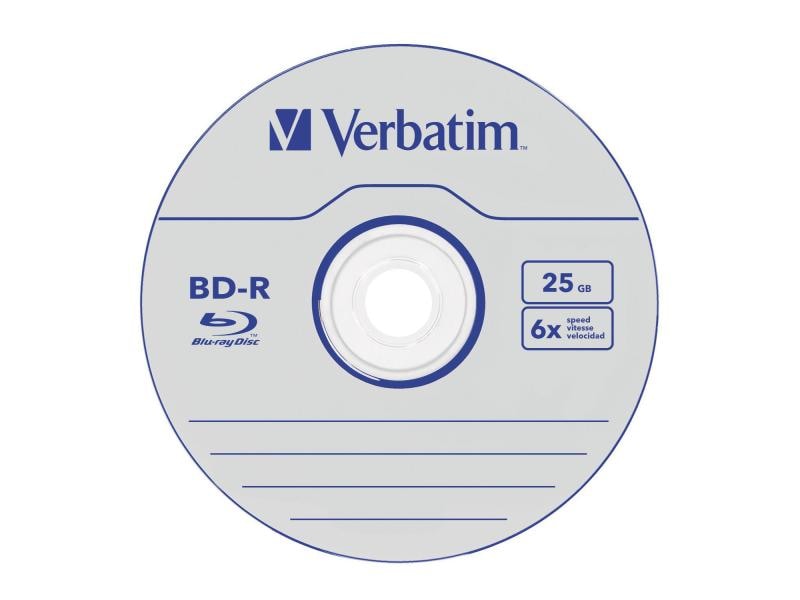 Verbatim BD-R 25 GB, Spindel (50 Stück) 50er-Spindel BD-R-Medien
