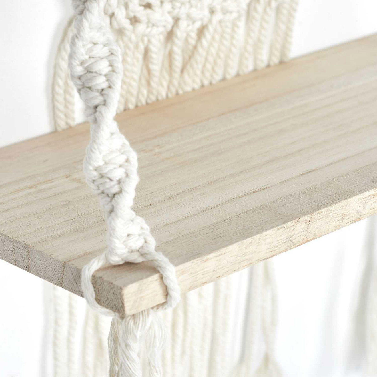 Home Deco Factory Etagère déco Boho beige/marron - 30x50x15 cm