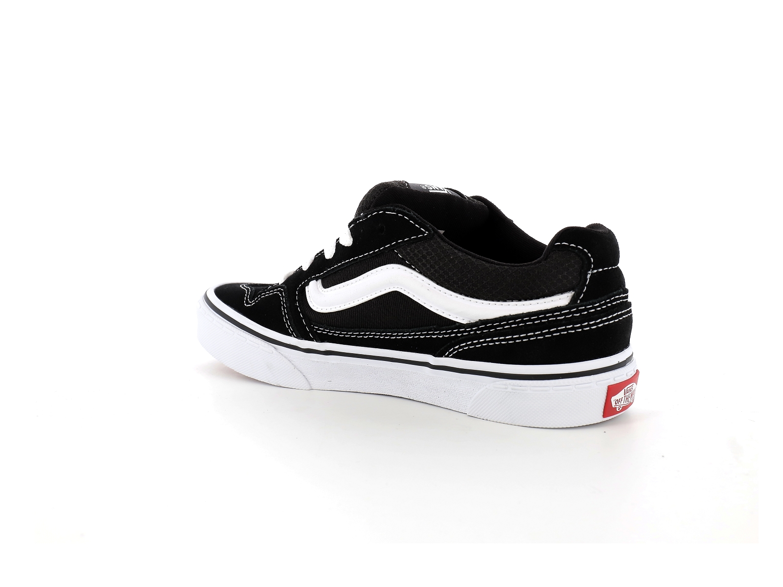 Vans-CALDRONE Matières combinées Noir Blanc