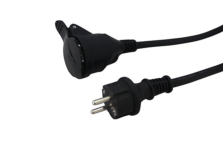 Rallonge électrique Diall H07RNF 3G1 5mm² avec clapet 20m noir