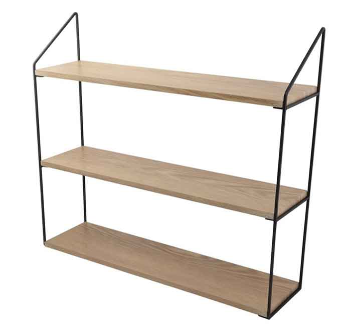 Houten wandrek Cara - 3plank