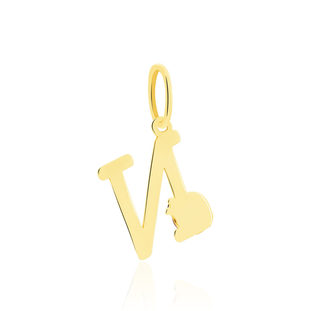 Pendentif Helidie Coccinelle Lettre Or Jaune