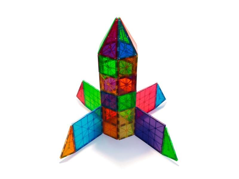 Magna-Tiles Classic Set 100-teilig Pädagogisches Magnetspielzeug