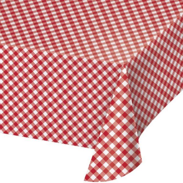 Creative Converting Toalha de Papel Piquenique Xadrez Vermelho 1 un. - 120350050