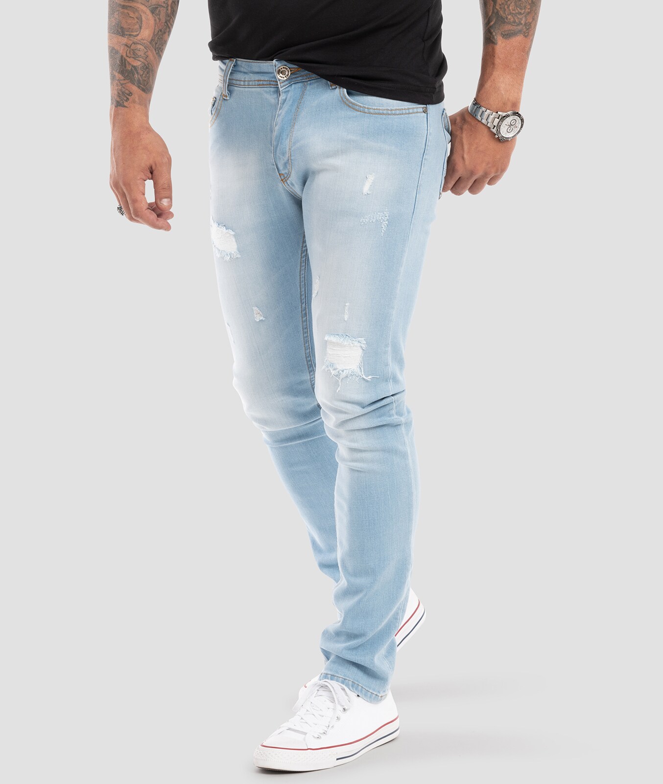 Rock Creek Jeans Slim Fit Hellblau