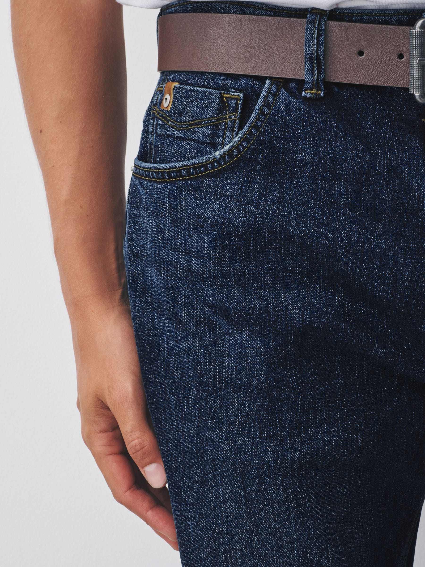 Blauw - Bootcut - Signature jeans met ceintuur
