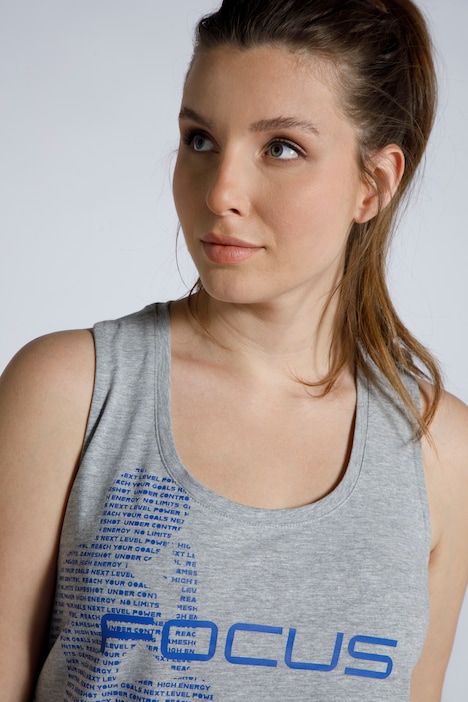 Top, XL-Statement, Rundhals, sportiver Rücken, ärmellos