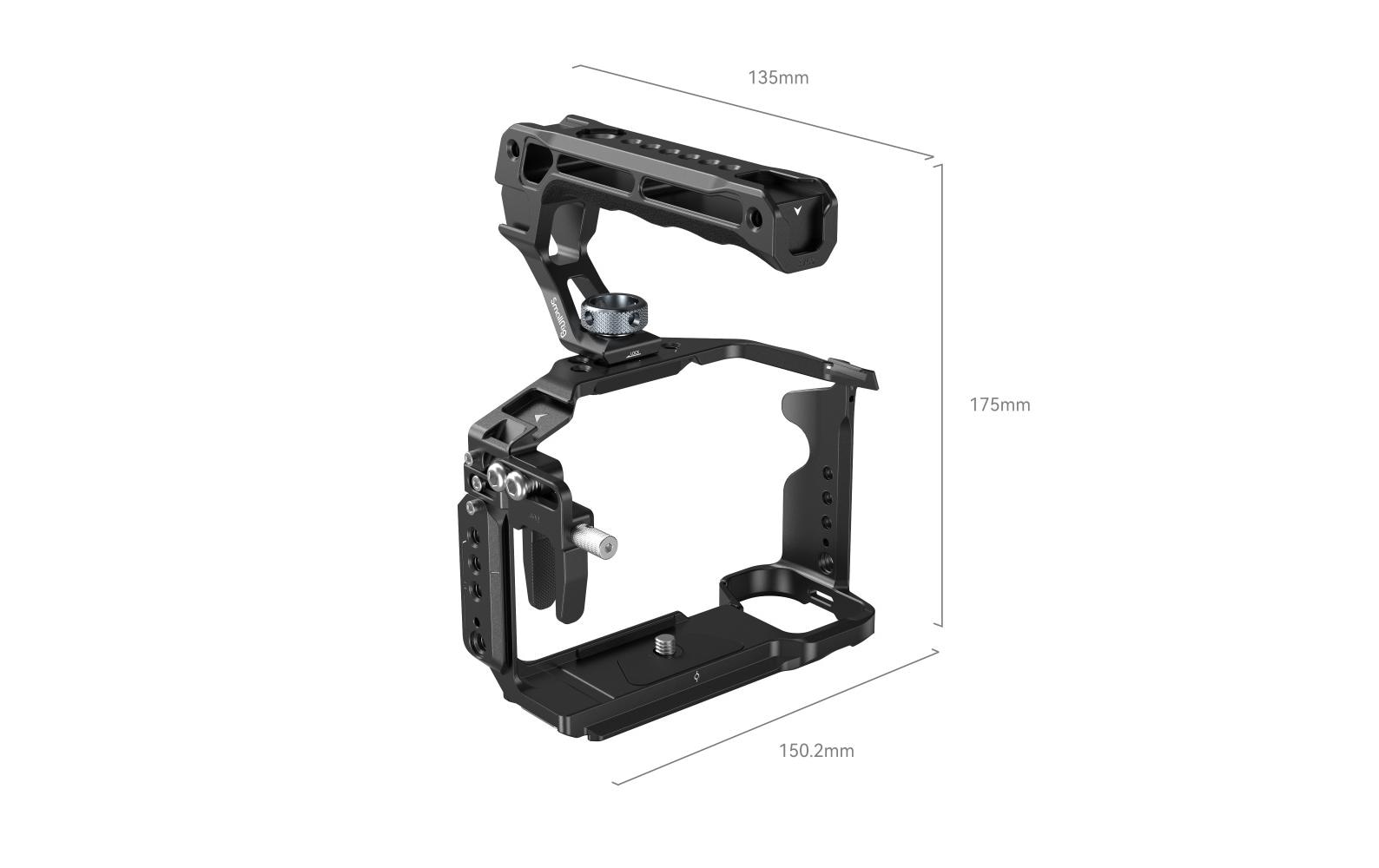 Cage Kit Sony Alpha 7 III / Alpha 7R III<br>Tragbares Handheld-Käfig-Kit zum Schutz der Kamera und zur Befestigung von Zubehör