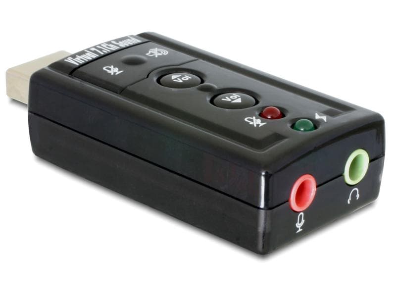 Delock Soundkarte USB2.0, Virtual 7.1, 24Bit/96Khz 3.5 mm I Delock Externer USB 2.0 Sound Adapter Virtual 7.1 - 24 bit / 96 kHz mit S/PDIF