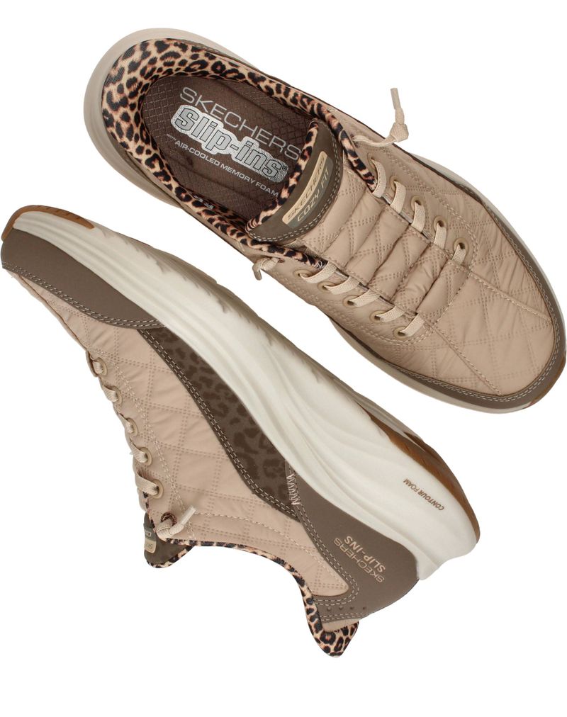 Skechers Slip-Ins Contour Foam Sneakers Beige Dames