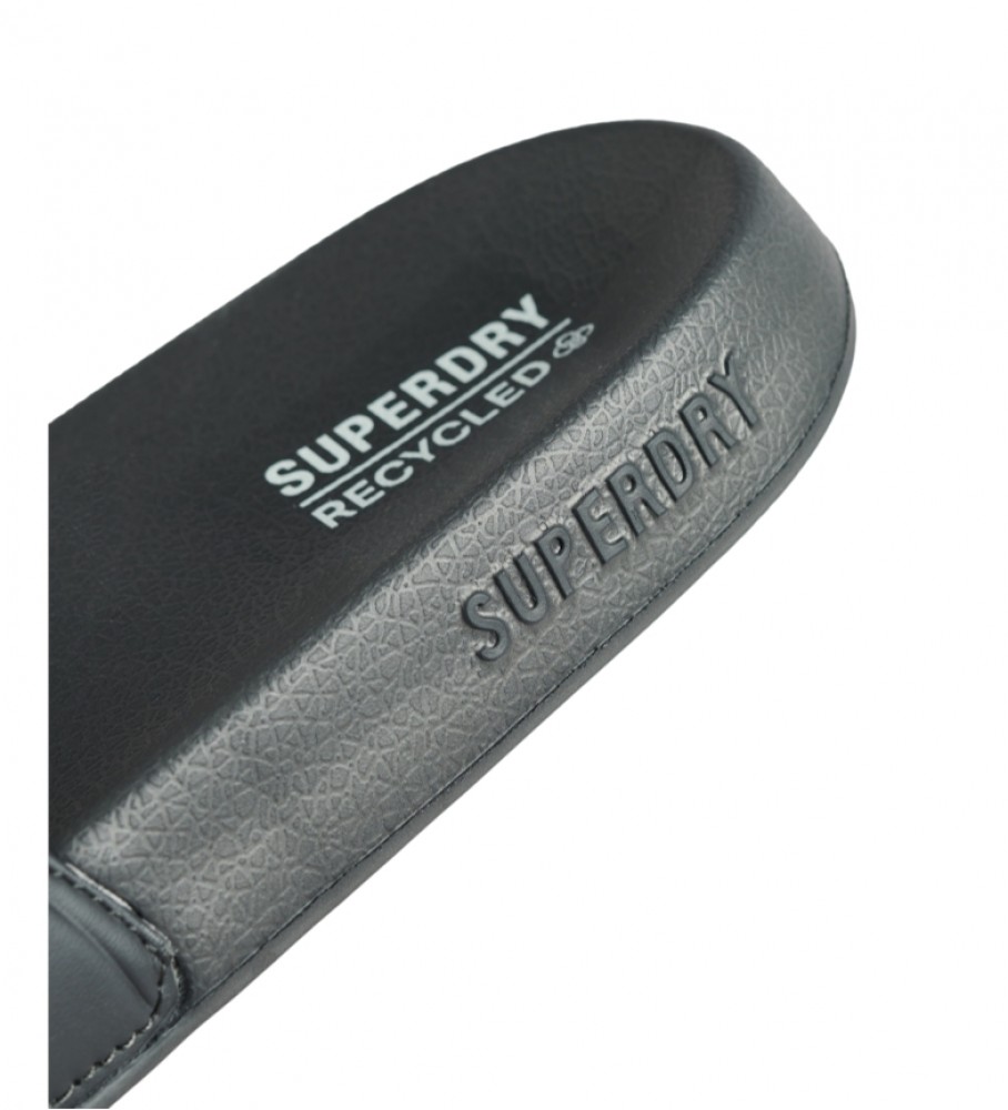 Chinelo de piscina cinza Superdry Code Core