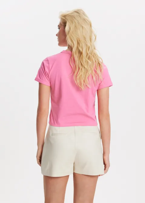 T-shirt met print limon roze (ROS)