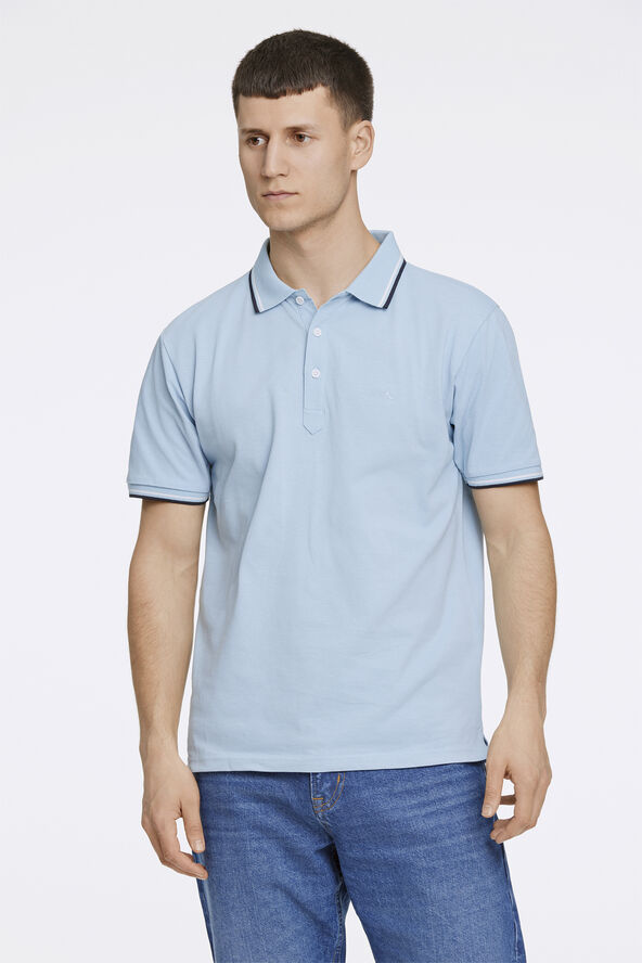 Lindbergh Polo shirt w. contrast piping Blå