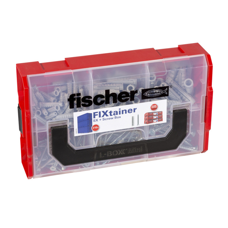 Fischer Fixtainer SX pluggen en schroeven 210-delig