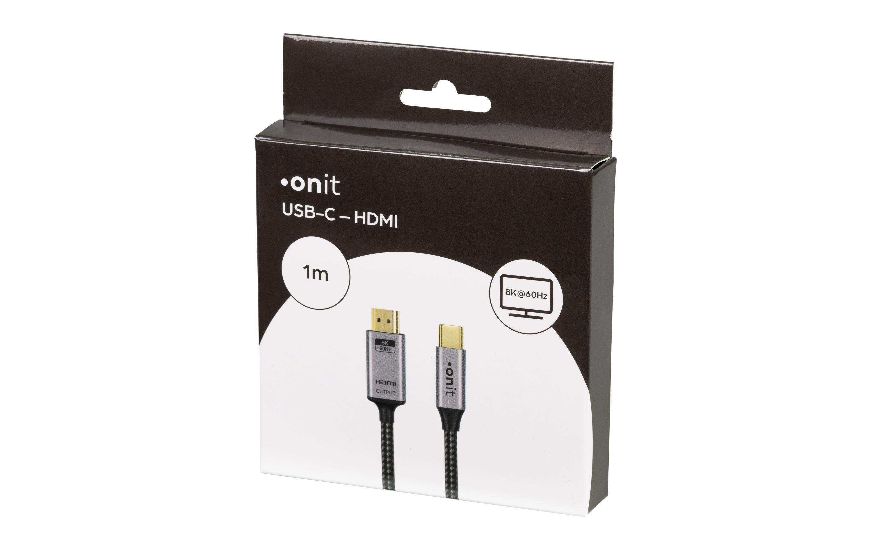 Kabel USB Type-C - HDMI, 1 mVideokabel USB-C auf HDMI