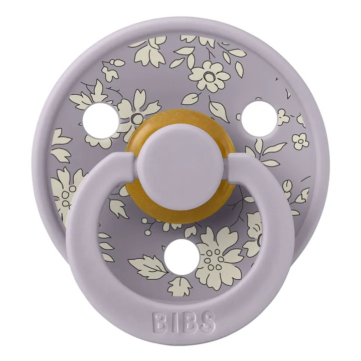 Bibs Tétines en caoutchouc naturel Bibs x Liberty - Set de 2 | Gris clair