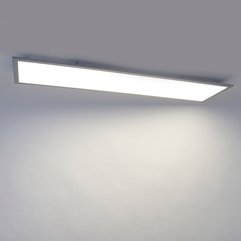 Modern LED paneel staal 120 cm incl. LED - Liv