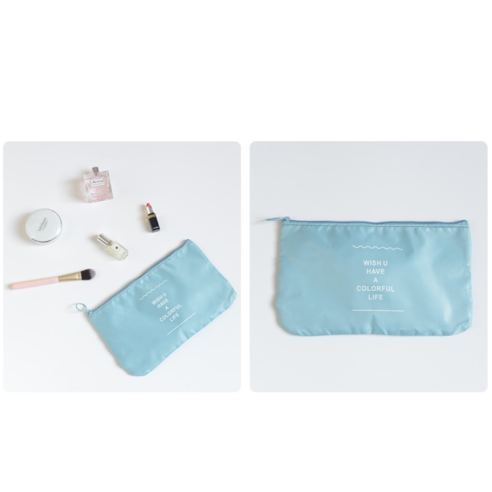 8in1 Spritzwasserfester Koffer Organizer Reise Gepäck Kompressions Kleidertaschen Set - Weiss / Grün