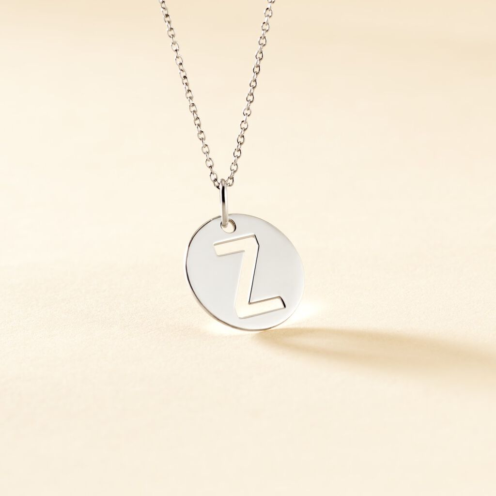 Pendentif Elio Z Argent Blanc