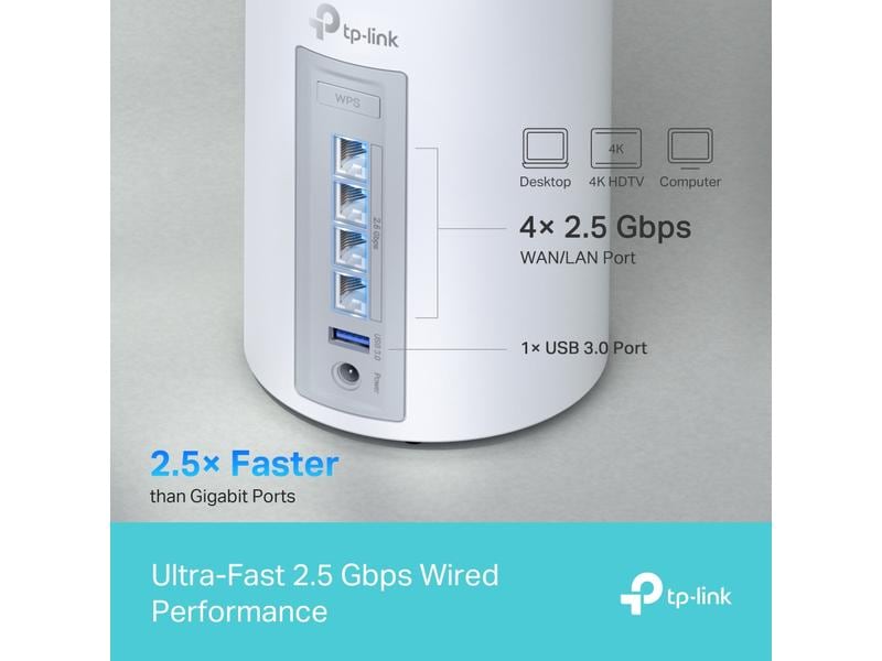 TP-Link Mesh-System Deco BE65 2er Set BE9300 Mesh WiFi 7 System für das ganze Haus