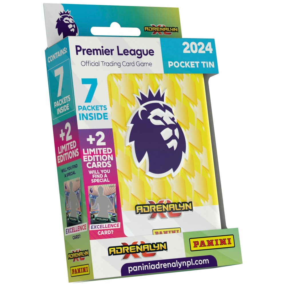 Panini Premier League 2024 Adrenalyn XL Sammelkartenspiel im Taschenformat (Dosen-Sortiment)