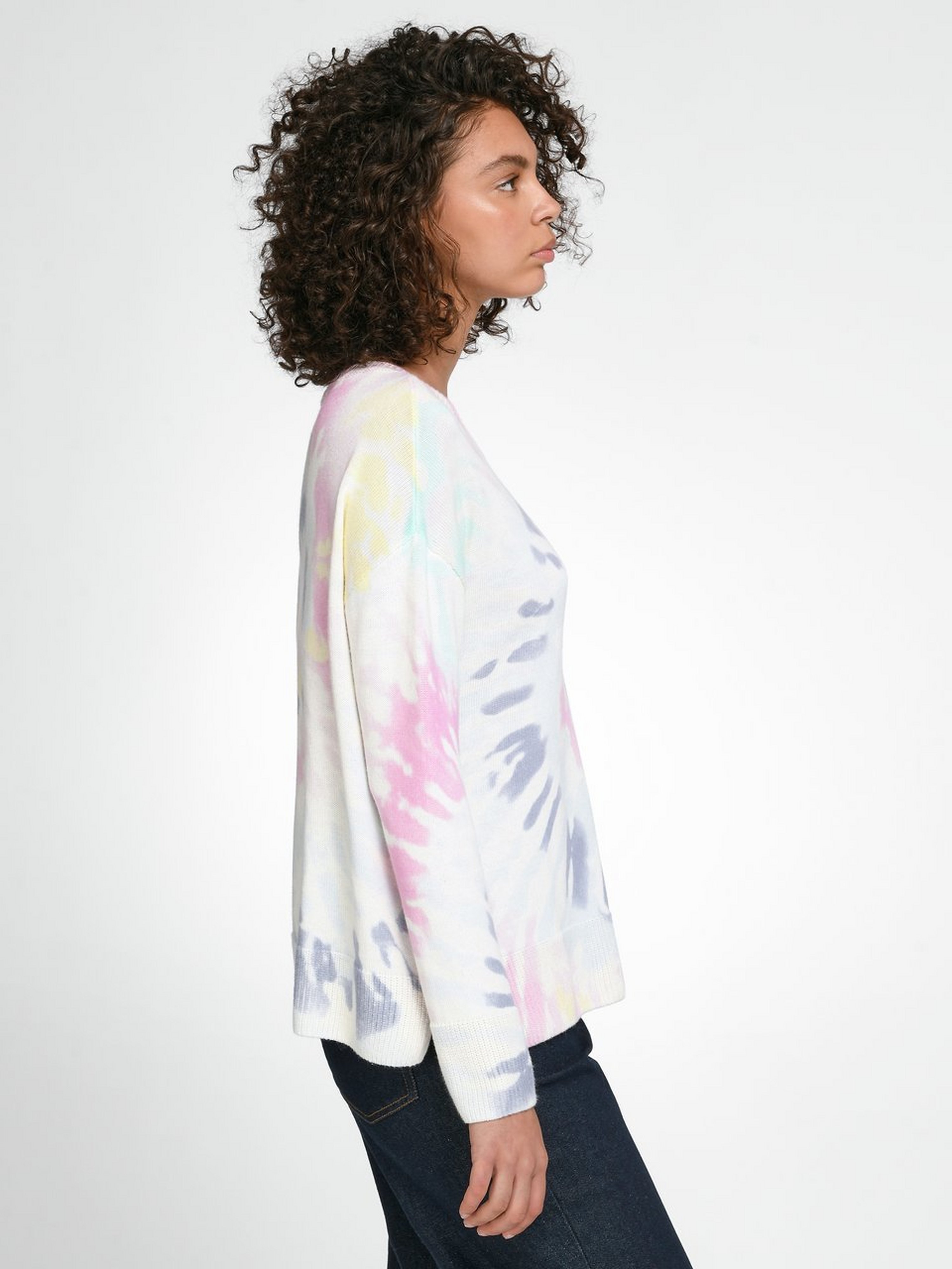Rundhals-Pullover mit 1/1-Arm