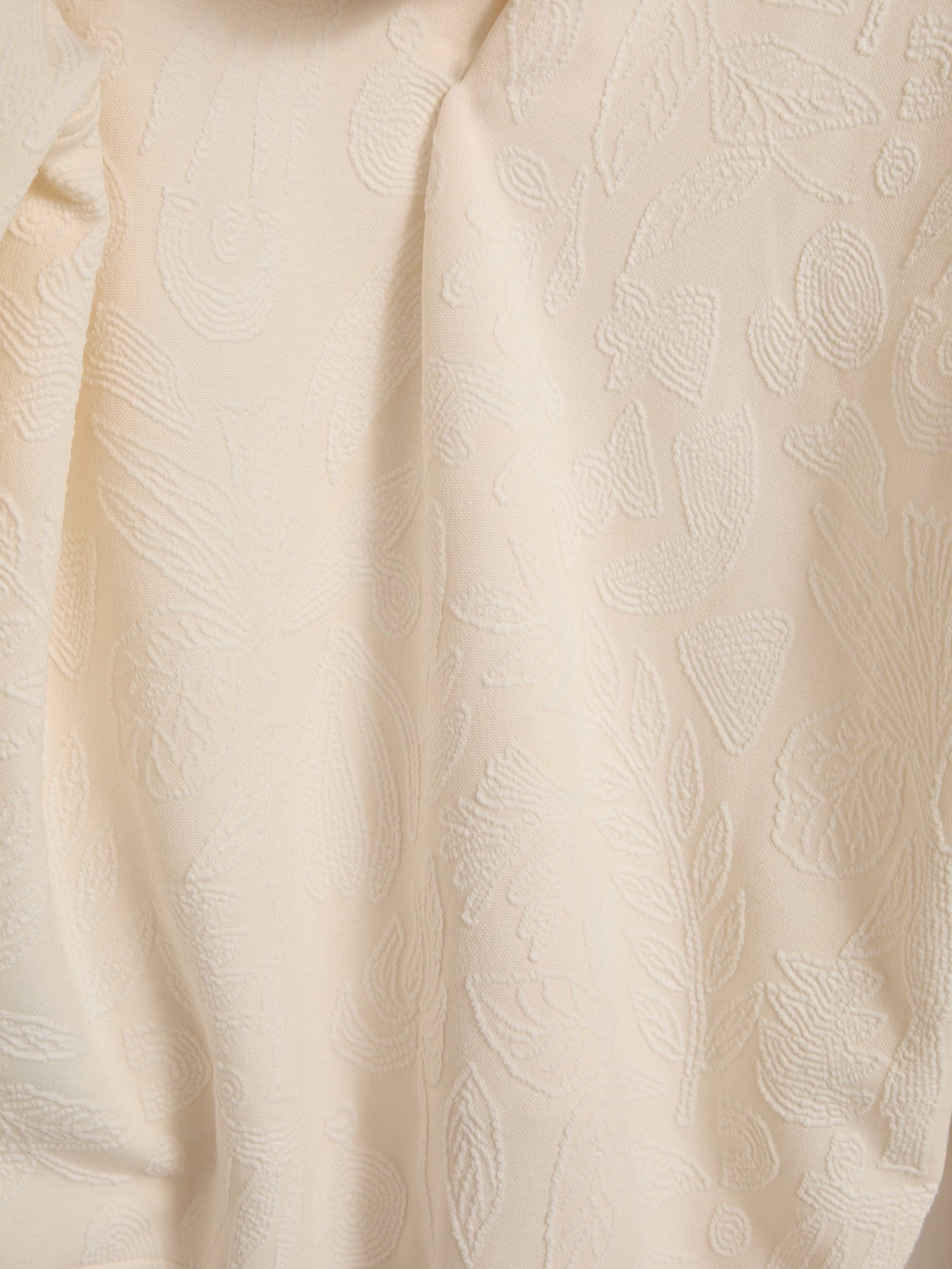 Moletom com Capuz e Estampa Jacquard de Folhagens