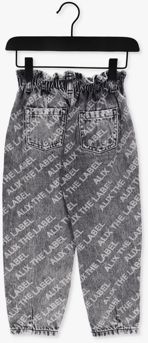 ALIX MINI grijze alix mini mom jeans teens woven text denim pants