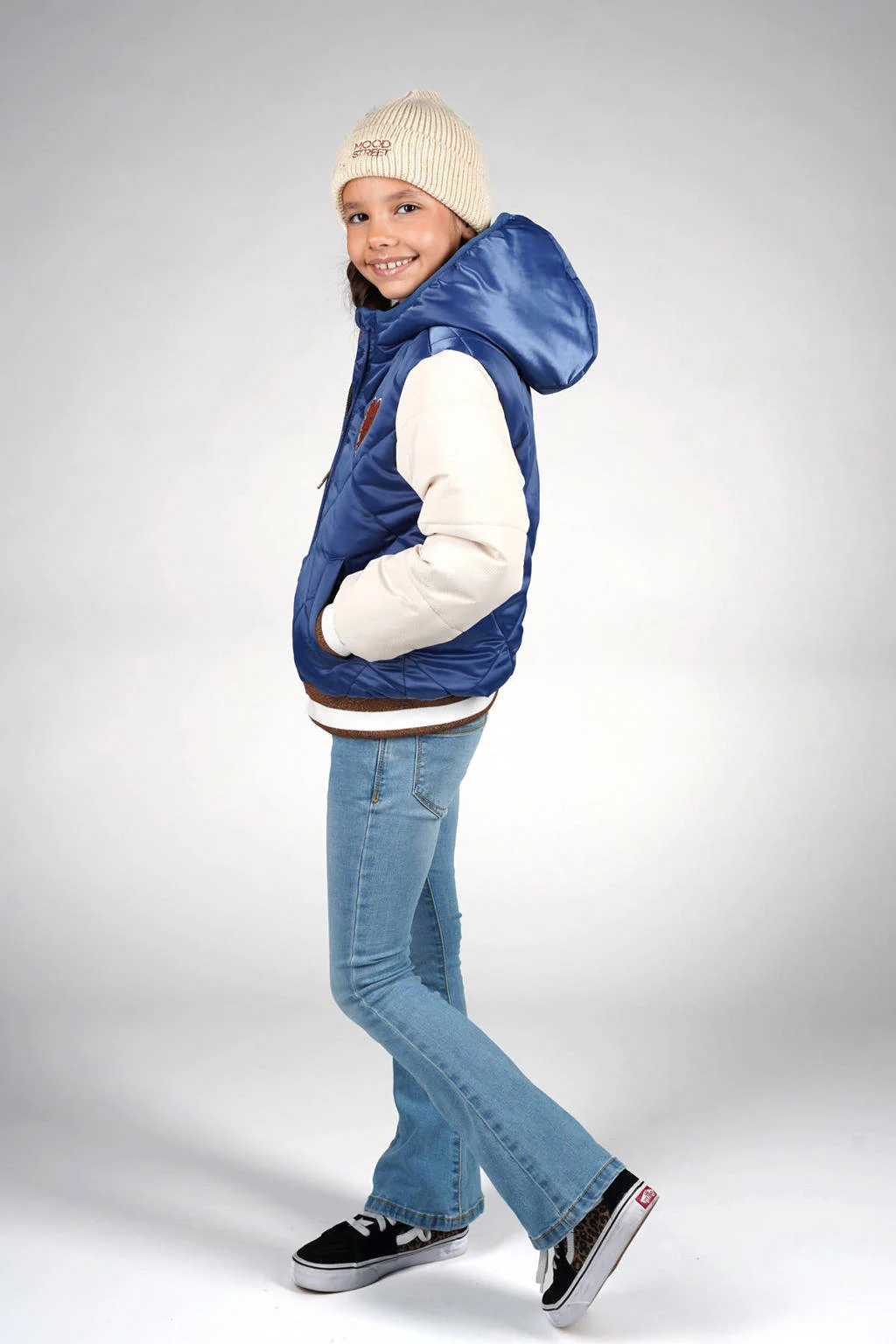 Moodstreet bomberjack winter blauw