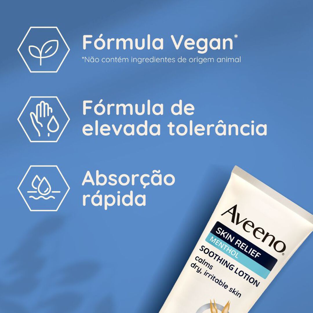 AVEENO  Skin Relief - Loção Calmante com Extrato de Mentol - 400ml