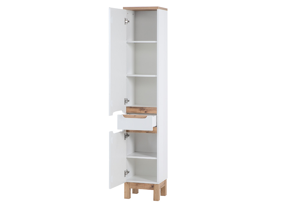 Comad Bali White 800 FSC kolomkast 187x35cm eiken/wit