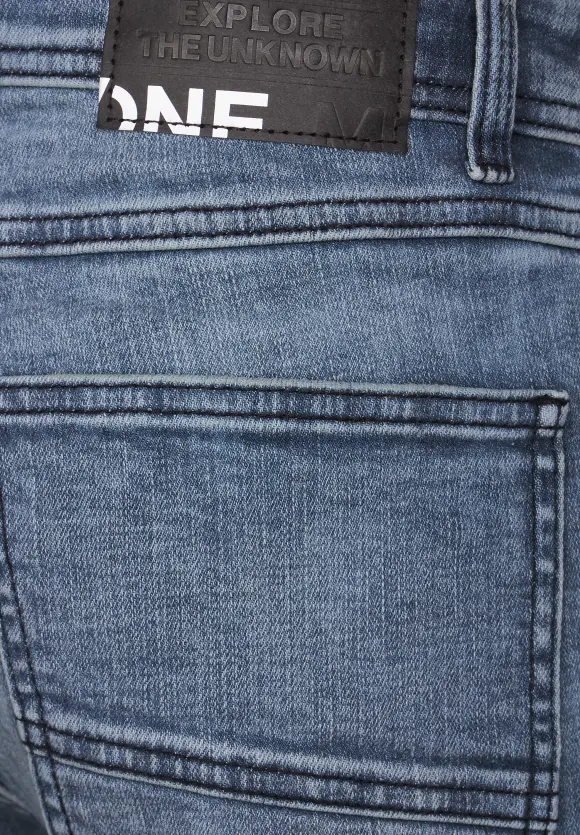 Regular Fit Jeans - indigo blue random wash