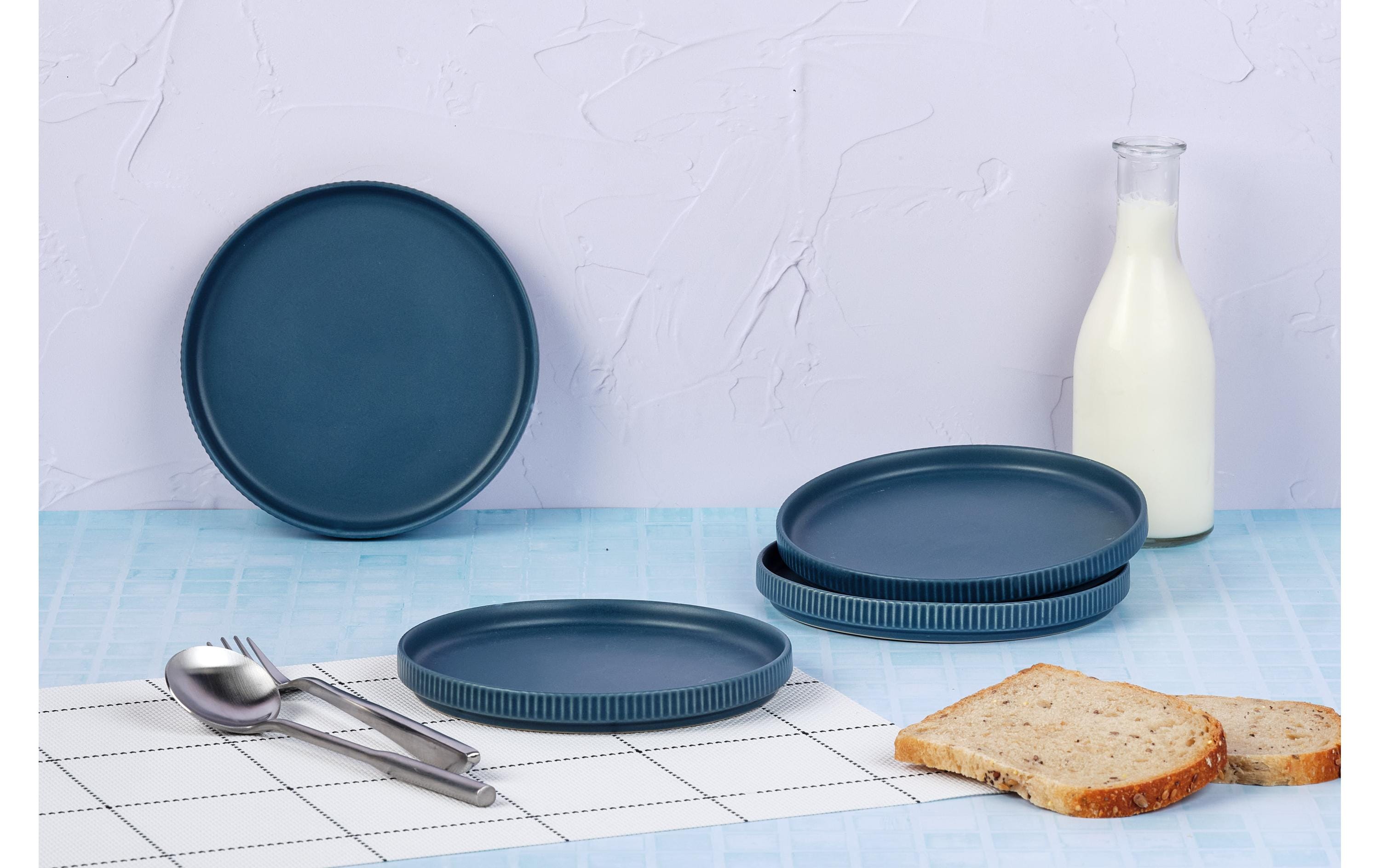 Teller-Set Scandi Ø 16.5 cm, 4 Stück, MarineblauVorspeisen- und kleine Servierteller