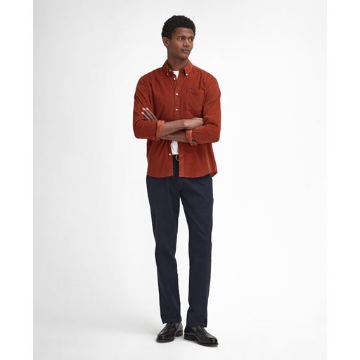 Barbour Ramsey Tailored Skjorte, Dark Ginger, XXL