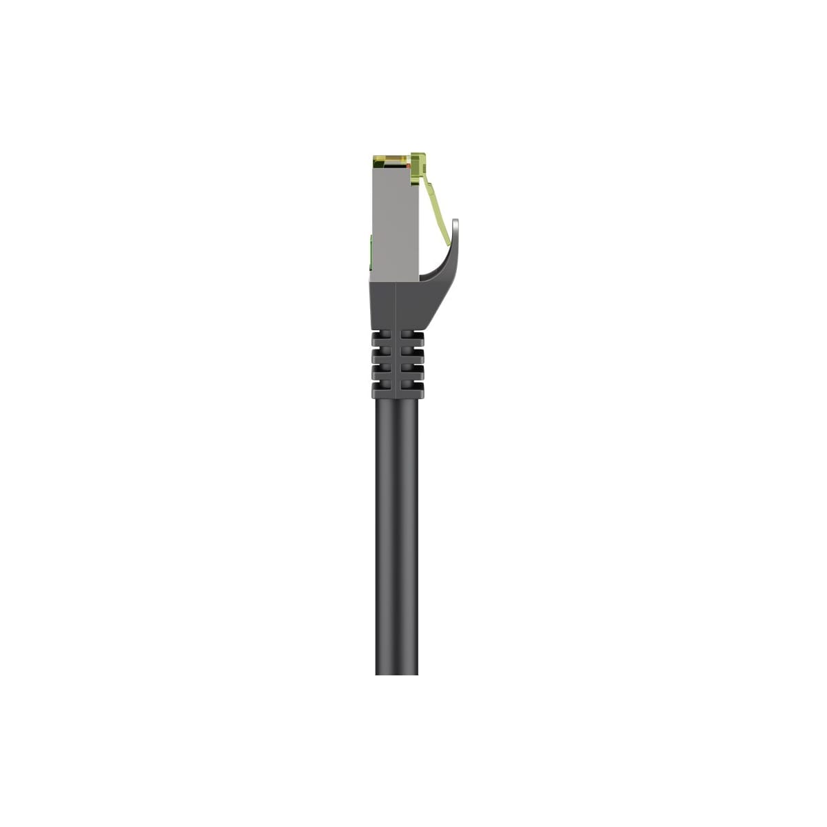 Goobay RJ45 patchkabel med CAT 8.1 S/FTP råkabel, AWG 26, svart