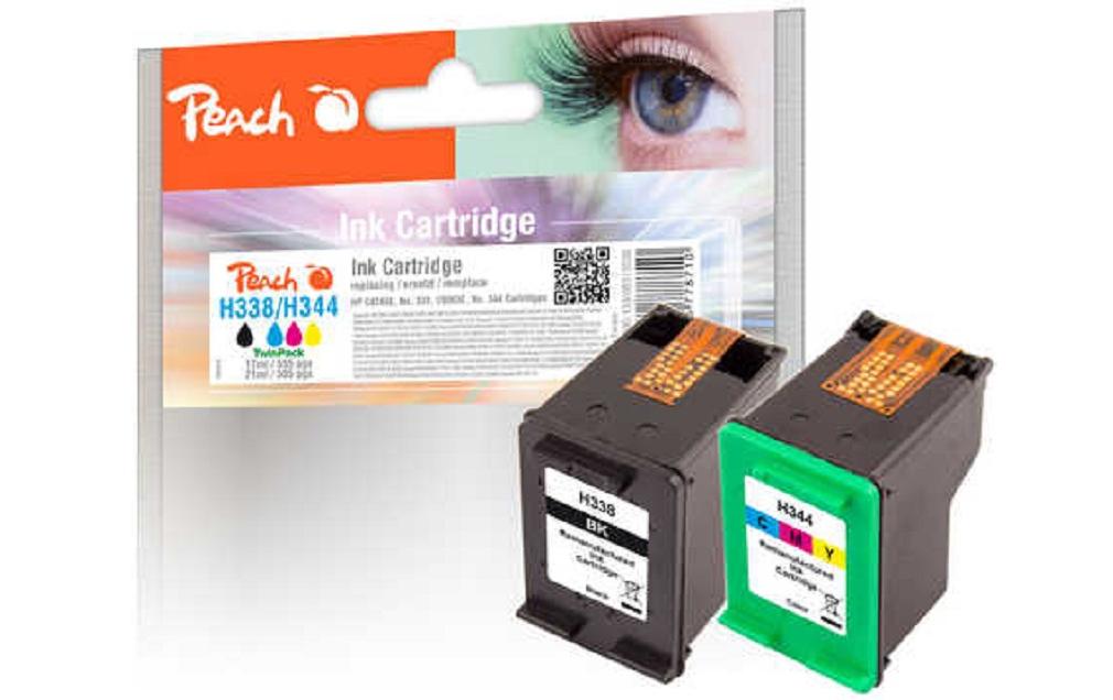 Tinte HP No 338 / No 344 BK, ColorDruckerpatronen: 1 x Schwarz und 1 x Mehrfarbig