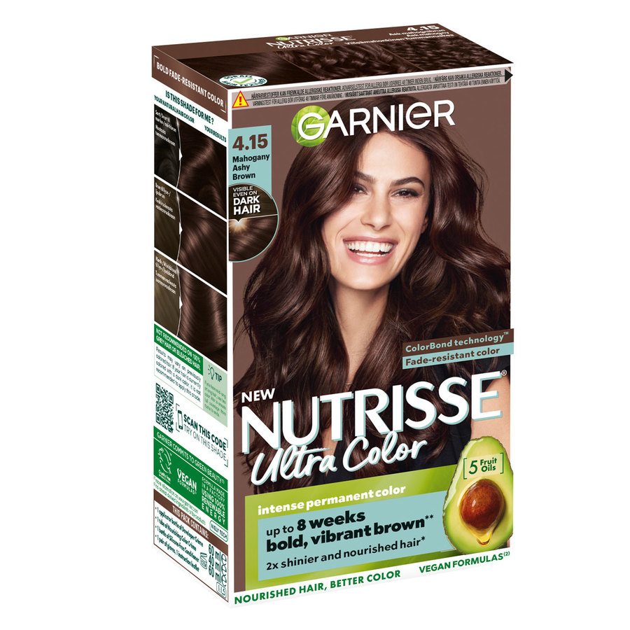 Garnier Nutrisse Ultra Color 4.15 Mahogany Ashy Brown