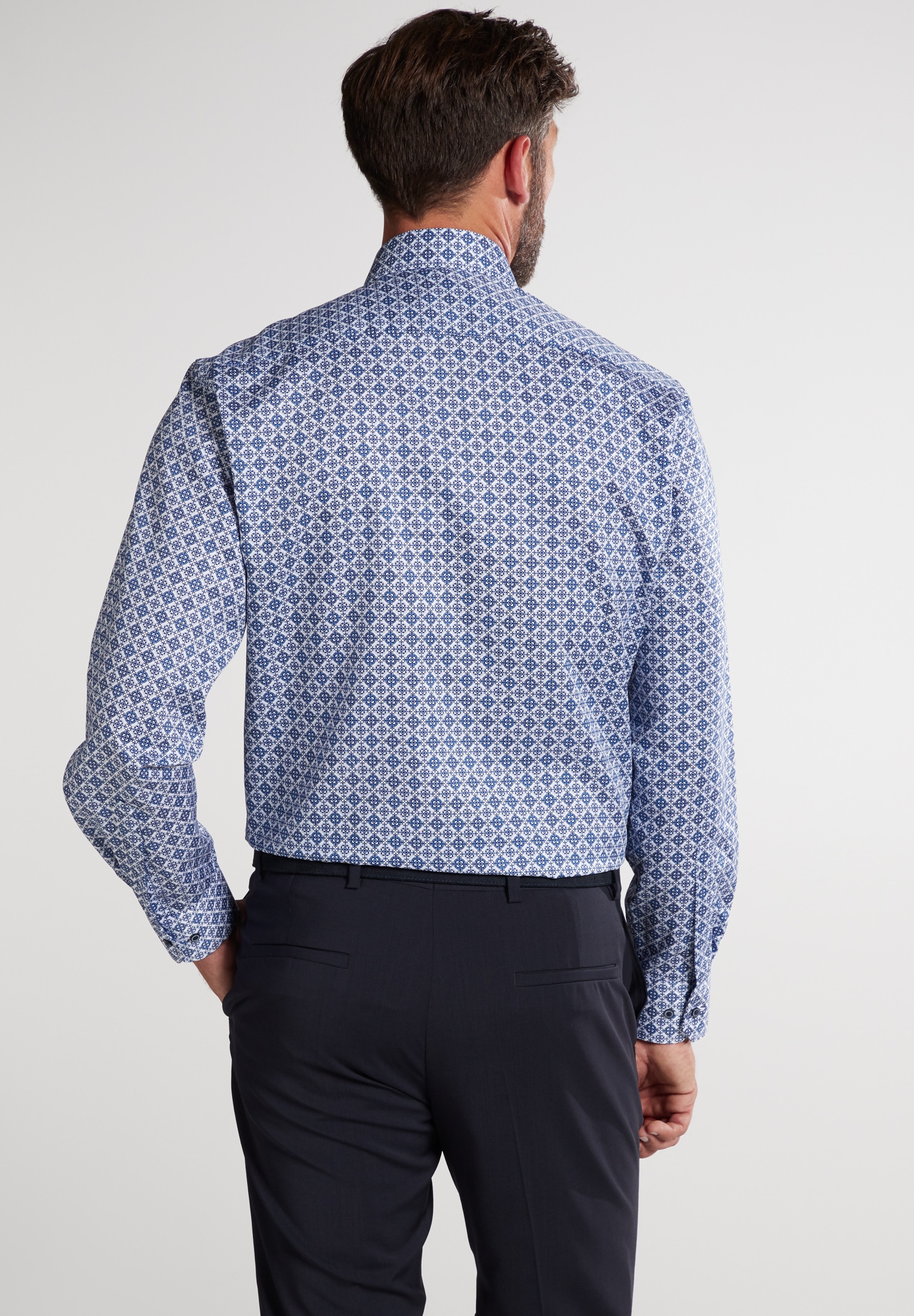 Eterna Langarmhemd »MODERN FIT« EASY IRON (bügelleicht)