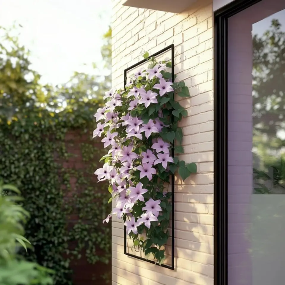 Bosrank - 2 stuks - Clematis 'Hagley Hybrid' - Hoogte 100-120cm - ⌀17cm