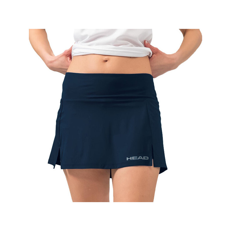 Jupe de tennis femme Head club bleu marine