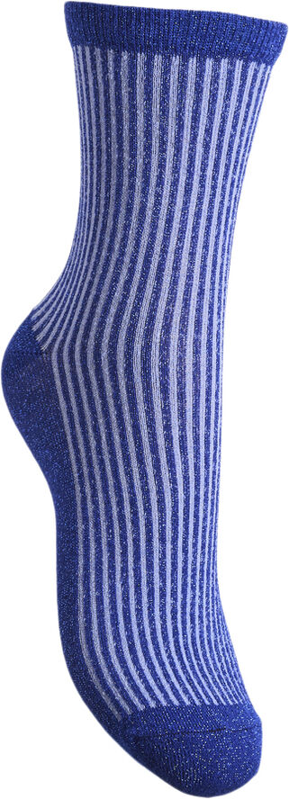 Pieces PCSEBBY GLITTER LONG STRIPE SOCK BC Surf the web/cashmere blue