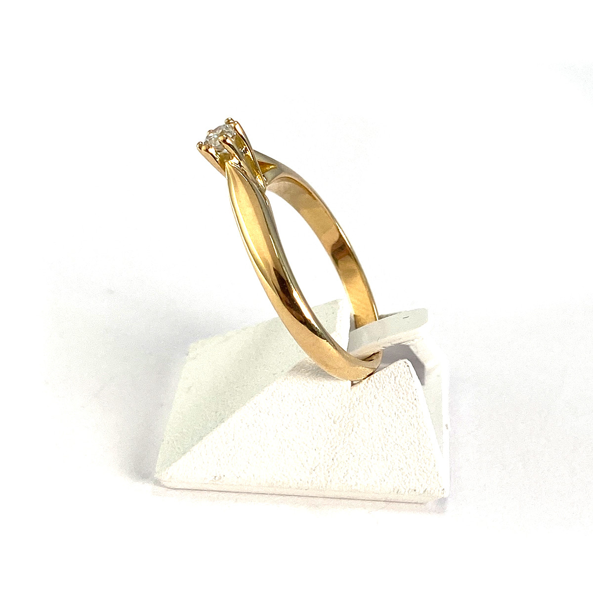 Bague d'occasion or 750 jaune diamant