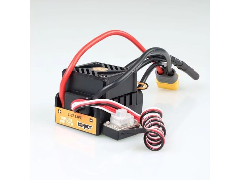 Konect Brushless-Antriebsset 3800Kv 60Amp WP Motor 4P 3650S Für den bürstenlosen Umbau jeder Art von RC-Car im Massstab 1:10 in einen Zwei- oder Allradantrieb