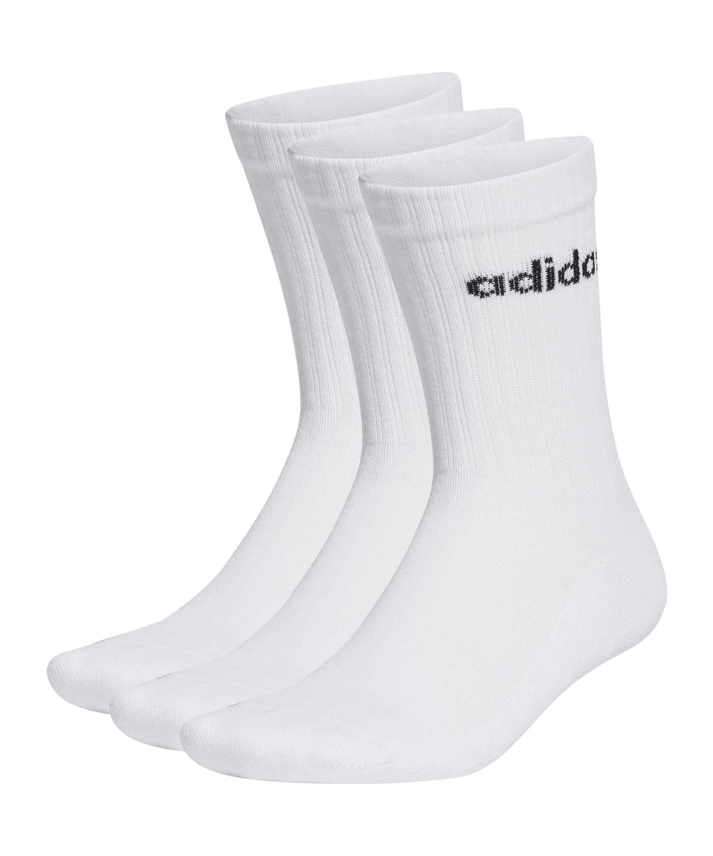 adidas Linear Crew Cushioned Socken 3 Paar Weiss