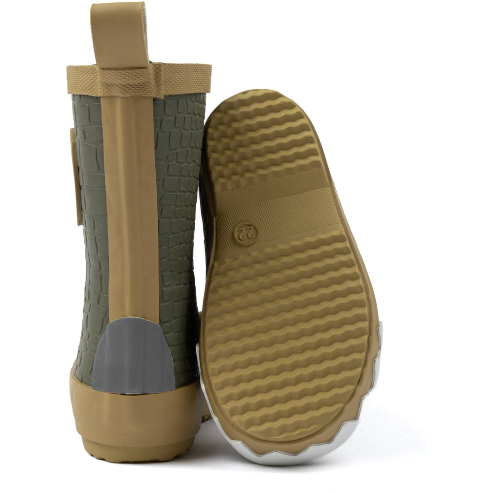Køb Mikk-Line Dusty Olive Dragon 3D Gummistøvler