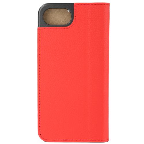 iPhone 16e Echtleder Book Case Tasche Flip Cover Hand Made (MARCIPSE4-M04) - Cherry Tomato